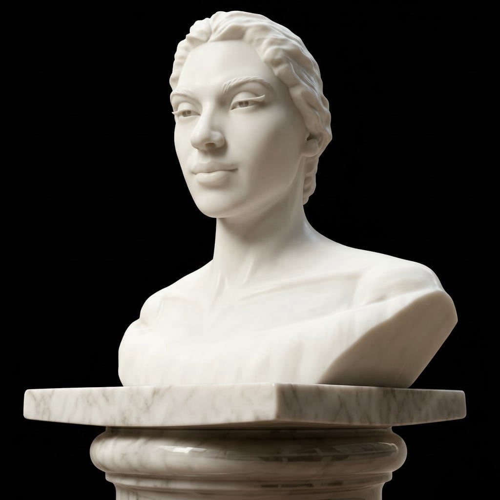 Maria Callas Μαρία Κάλλας Sculpture Head Bust άγαλμα Προτομή 