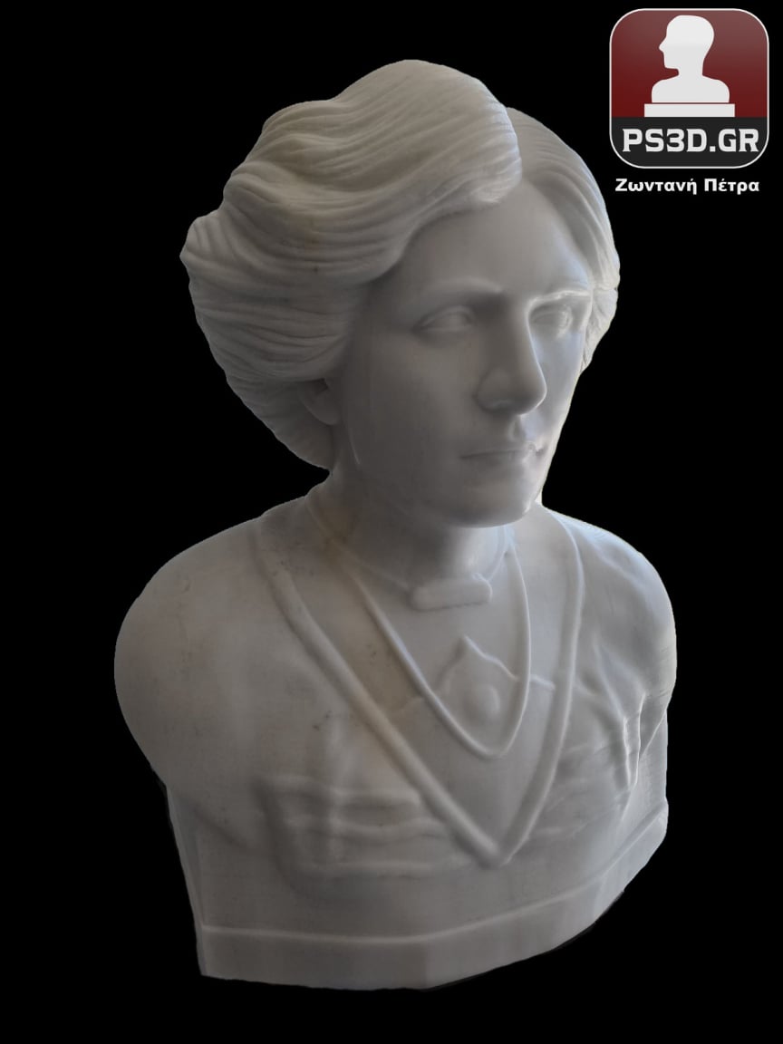 PS3D Αγάλματα Προτομή μαρμάρινα Γλυπτά πορτρέτα από την φωτογραφία μαρμάρινες προτομές PS3D Portrait Sculpture Head Bust Custom Sculpture by Photo 